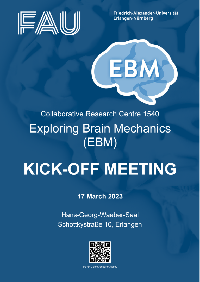 Announcement: Kick-Off Meeting of the CRC 1540 Exploring Brain Mechanics