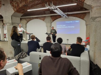 Welcome by Prof. Dr. Kathrin Möslein — kicking off with some inspiring words (Image: A. Dakkouri-Baldauf)