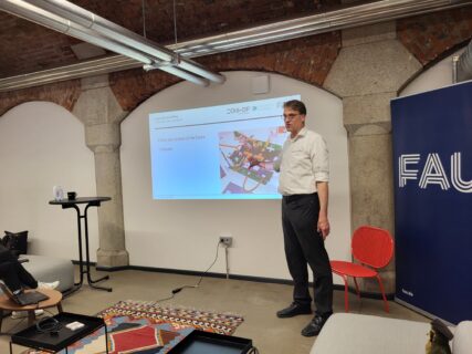 Christoph Heyen leading the hands-on LEGO® Serious Play fun (Image: A. Dakkouri-Baldauf)