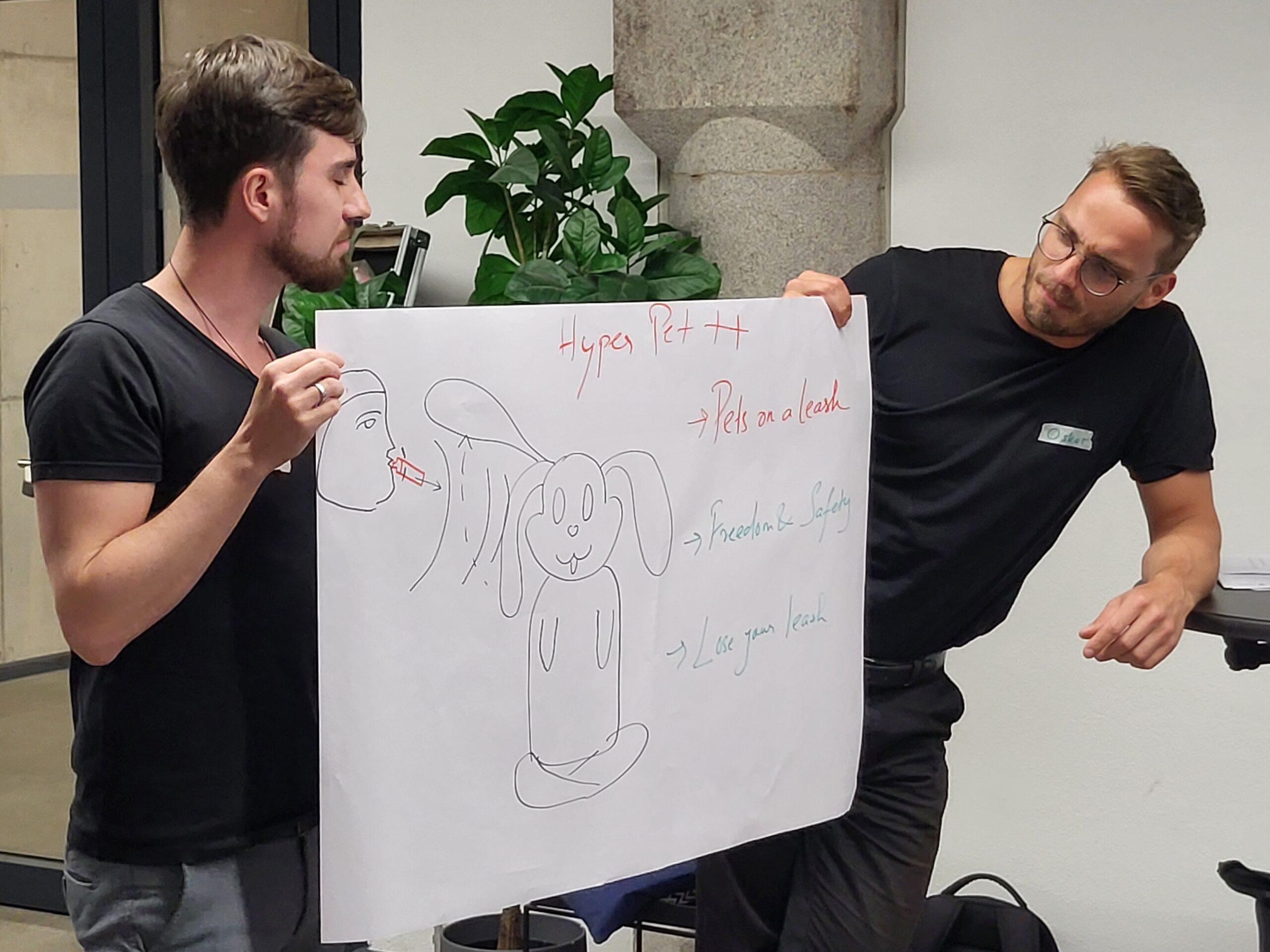 Pitching start-ups built from other teams’ ideas — talk about thinking outside the box!