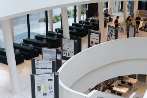 Poster exhibition ready for the EBM Symposium 2025. (Image: S. Viezens)