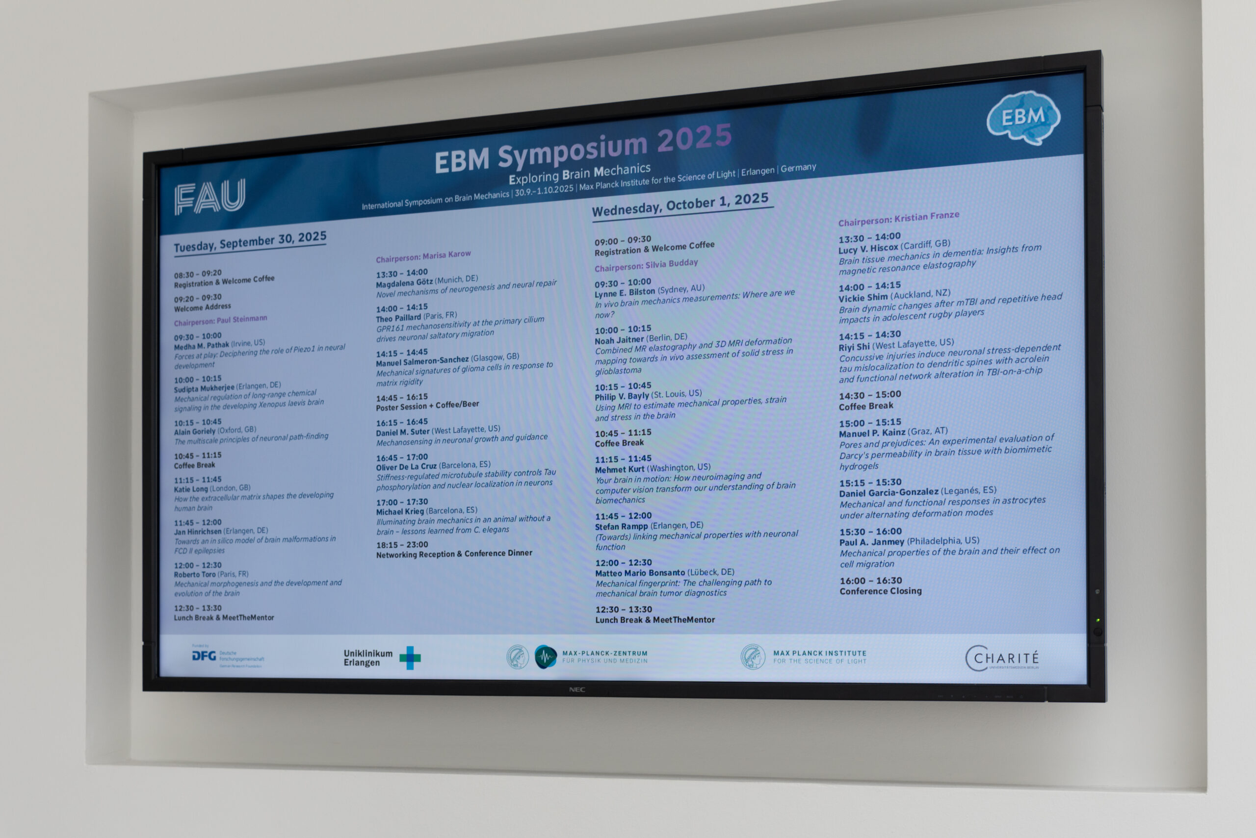 Everything ready for the start of the EBM Symposium 2025 (Image: S. Viezens)