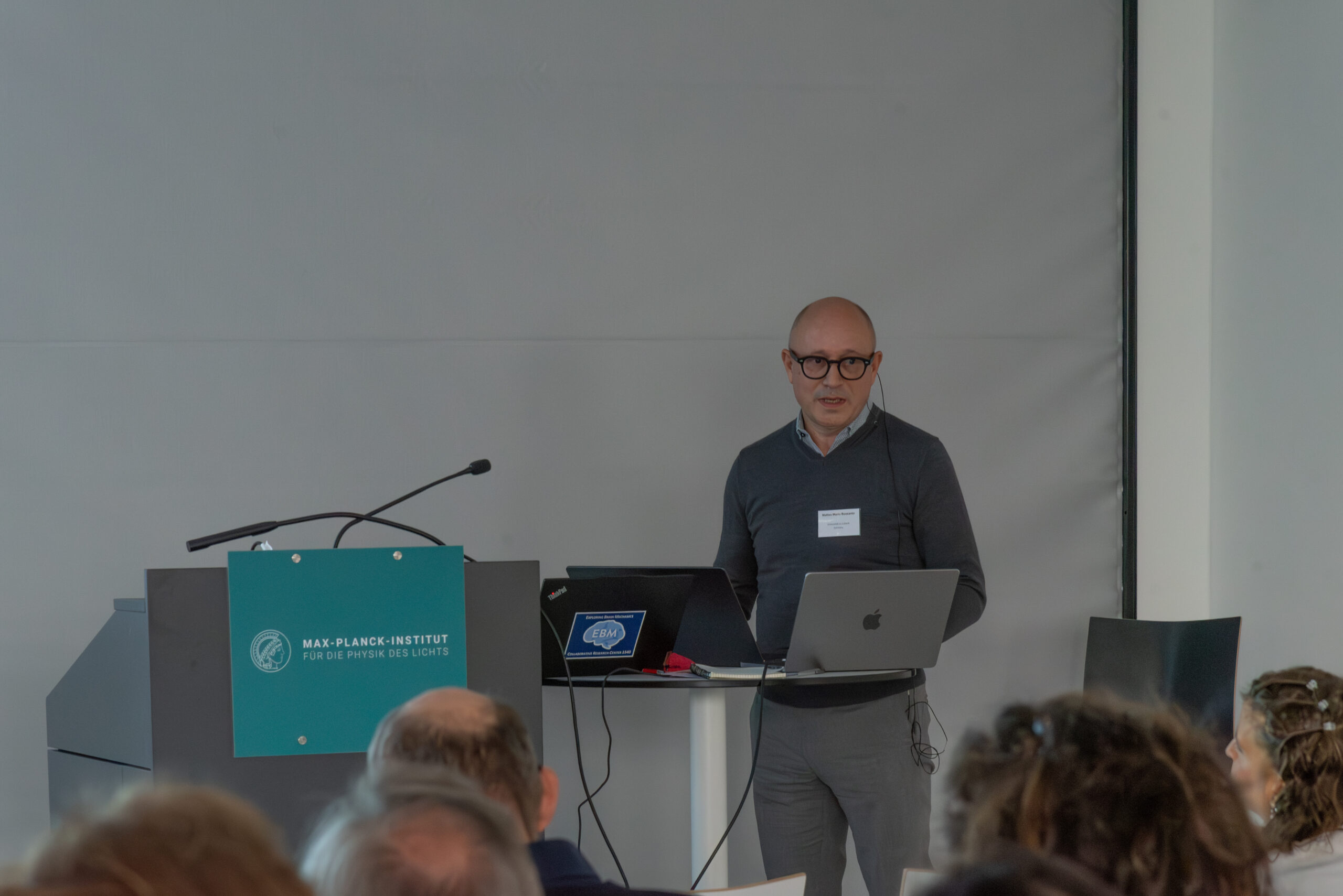 Invited speaker at the EBM Symposium 2025 (Image: S. Viezens)
