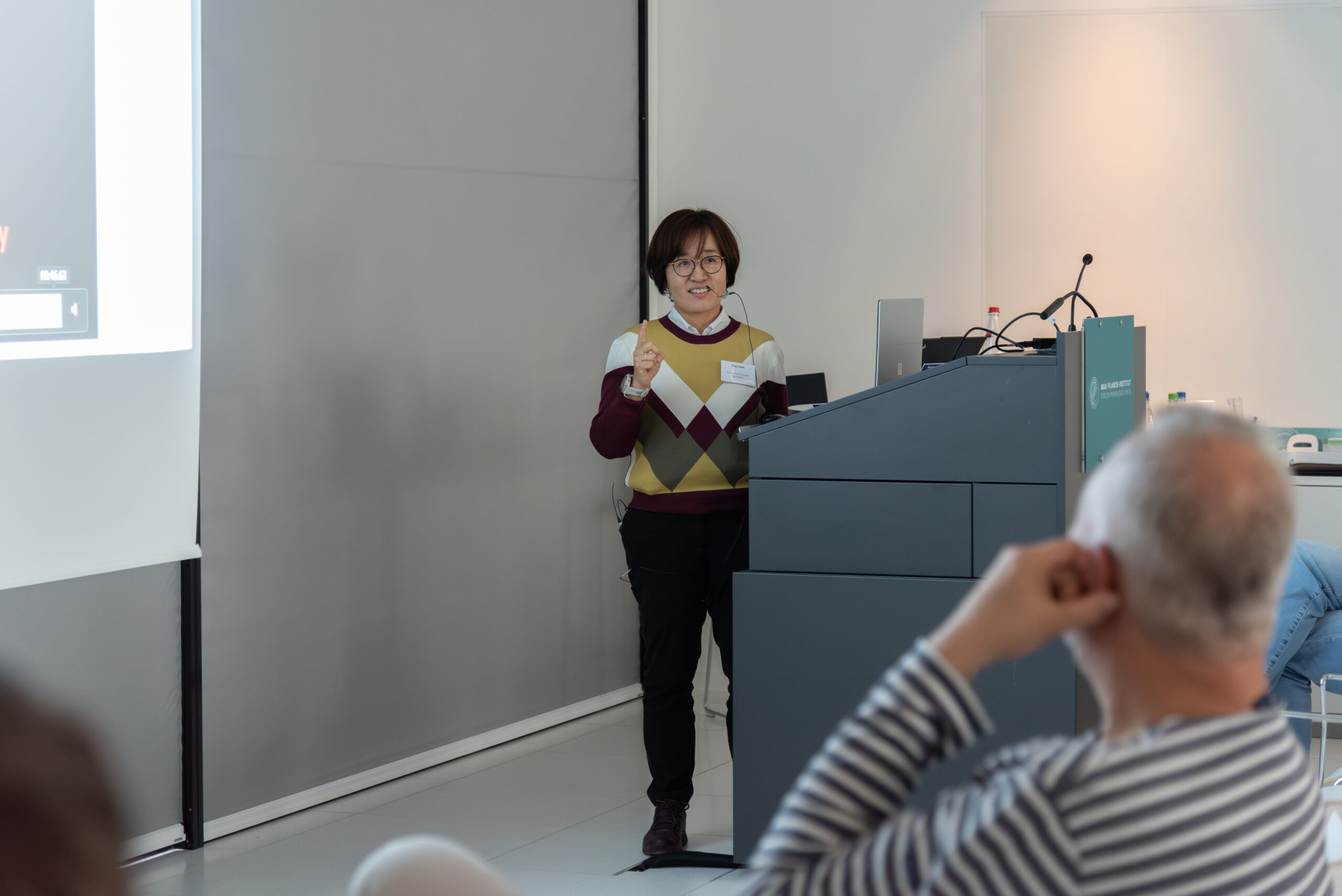 Speaker at the EBM Symposium 2025 (Image: S. Viezens)