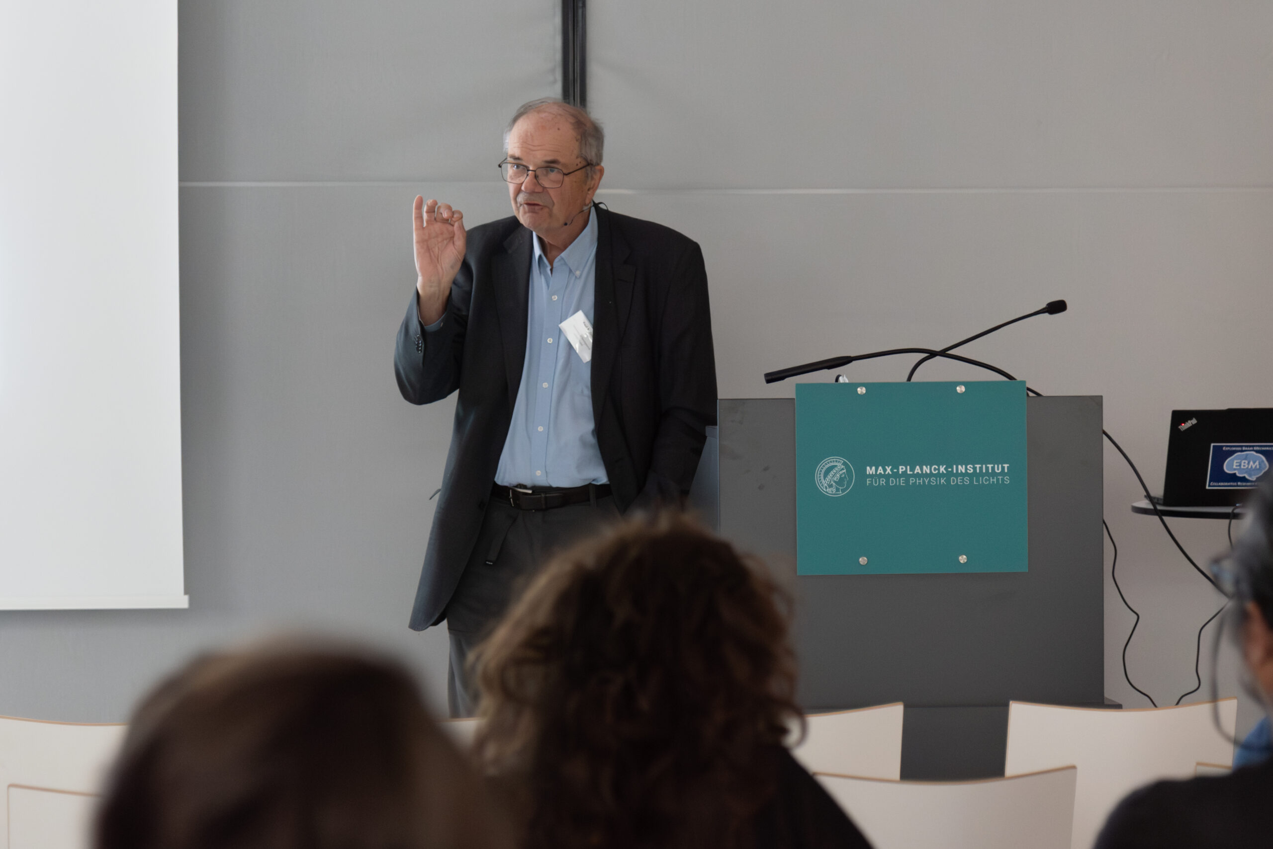 Invited speaker at the EBM Symposium 2025 (Image: S. Viezens)