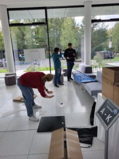 Behind the scenes at the EBM Symposium 2025 – setting the stage for an inspiring event. (Image: A. Dakkouri-Baldauf)