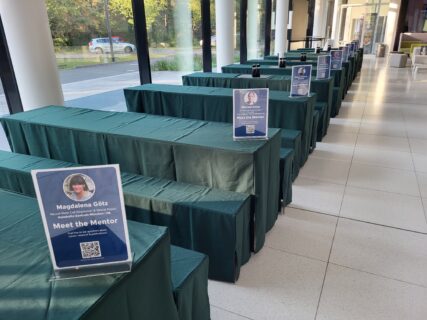 Behind the scenes at the EBM Symposium 2025 – setting the stage for an inspiring event. (Image: A. Dakkouri-Baldauf)