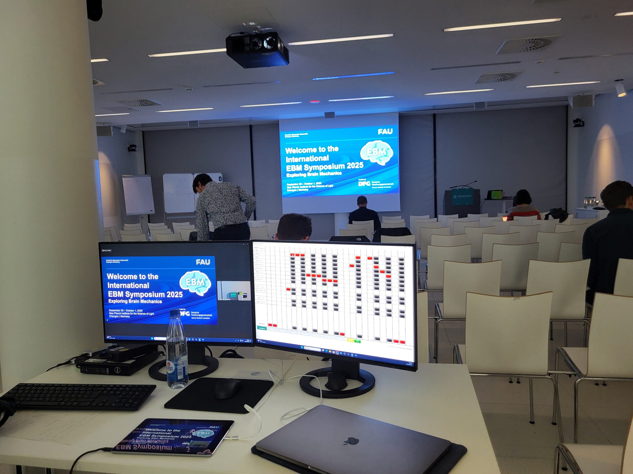 Everything ready for the start of the EBM Symposium 2025 (Image: A. Dakkouri-Baldauf)
