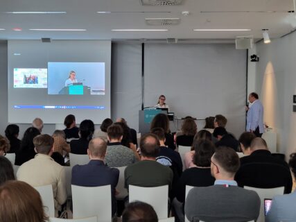 Invited speaker at the EBM Symposium 2025. (Image: A. Dakkouri-Baldauf)