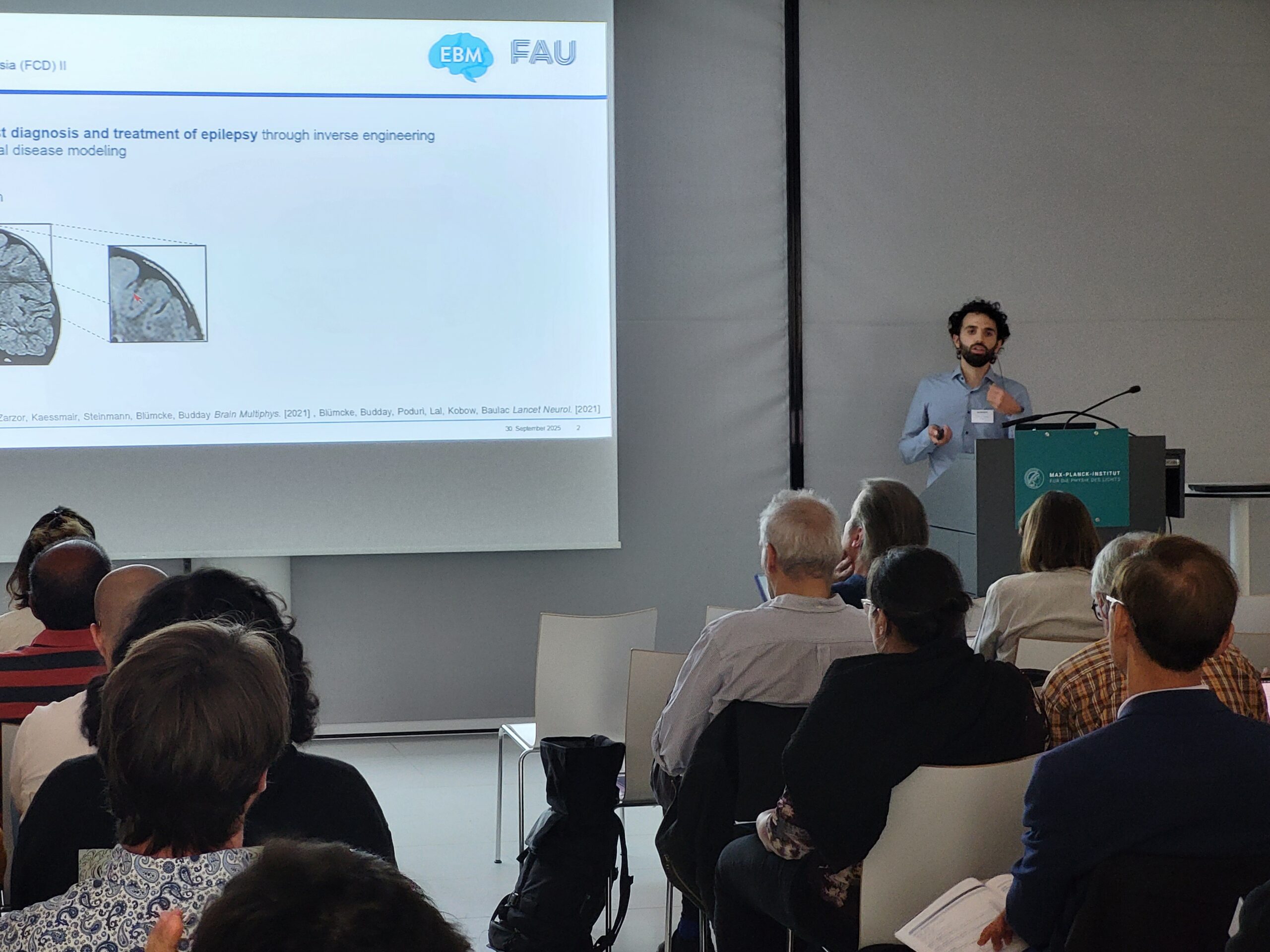 Speaker at the EBM Symposium 2025 (Image: A. Dakkouri-Baldauf)