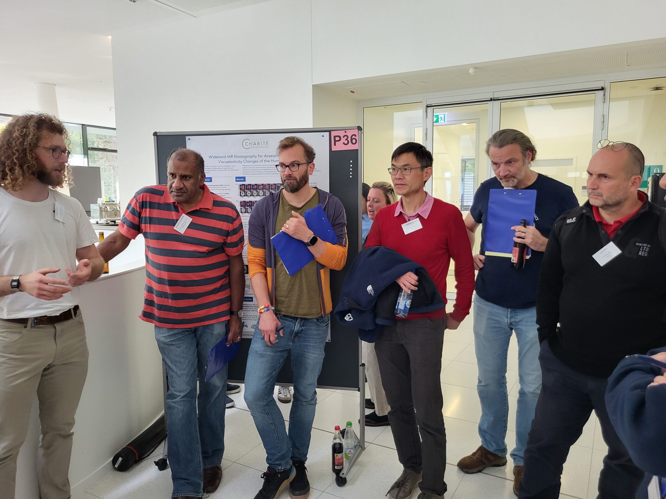 Engaging discussions during the poster session at the EBM Symposium 2025 (Image: A. Dakkouri-Baldauf)