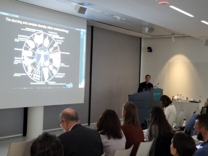 Invited speaker at the EBM Symposium 2025. (Image: A. Dakkouri-Baldauf)
