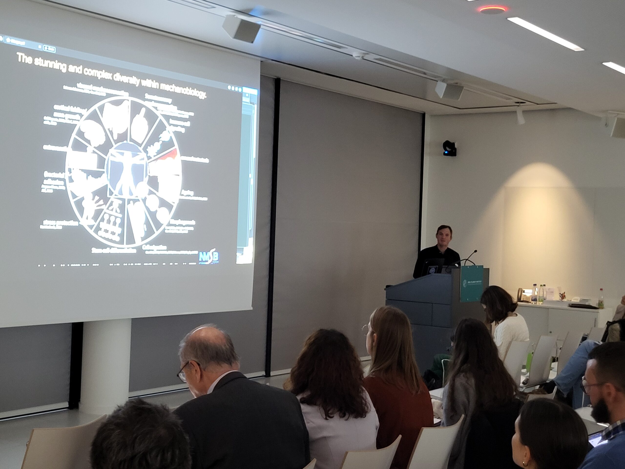 Invited speaker at the EBM Symposium 2025 (Image: A. Dakkouri-Baldauf)