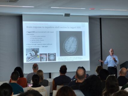 Invited speaker at the EBM Symposium 2025. (Image: A. Dakkouri-Baldauf)