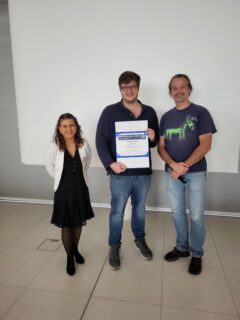 ... Konstantin Hein! Prize handed over the next day at the symposium closing. (Image: A. Dakkouri-Baldauf)