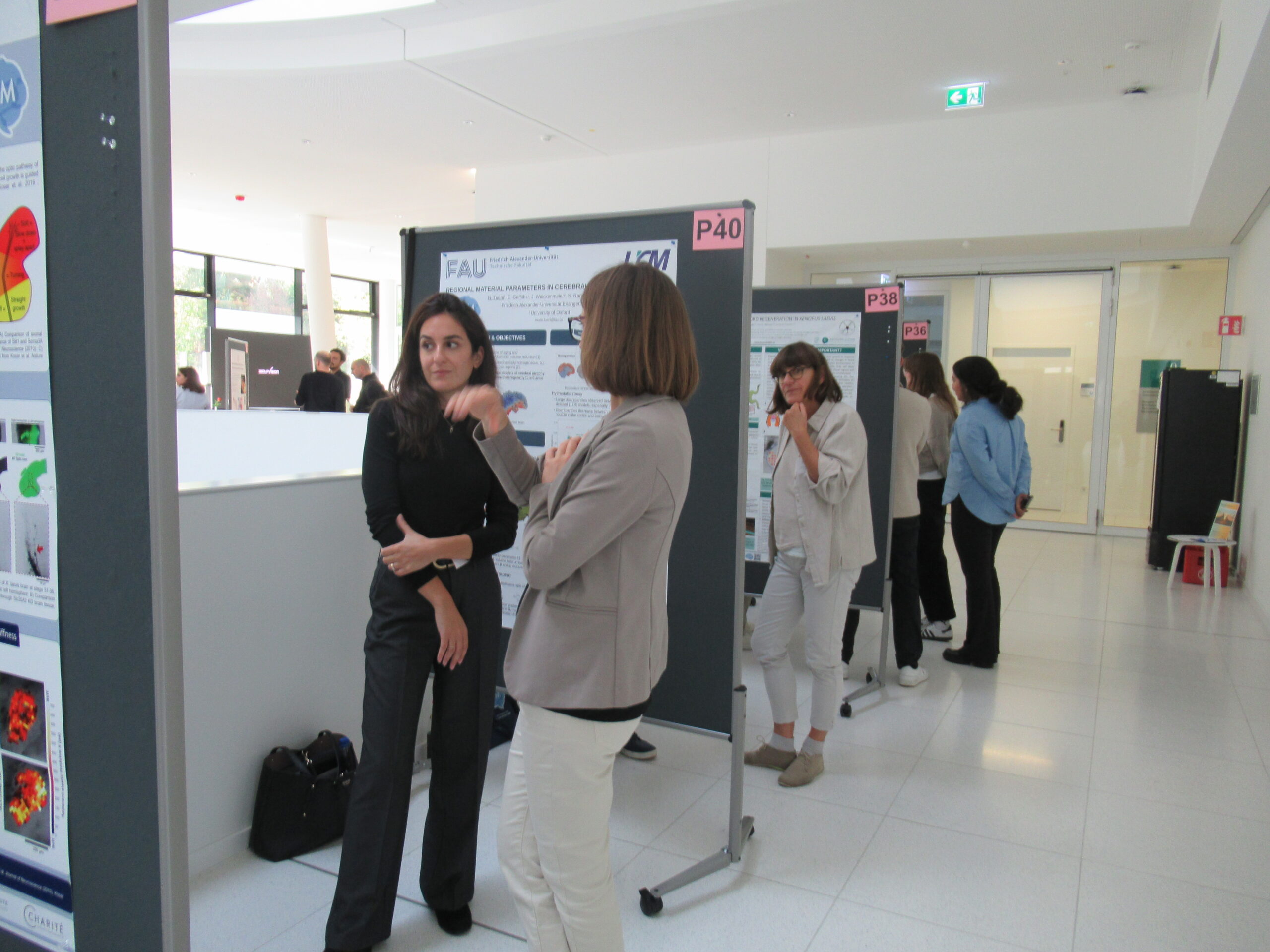 Engaging discussions during the poster session at the EBM Symposium 2025 (Image: D. Bittner)
