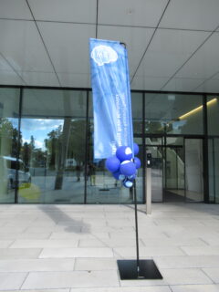 Behind the scenes at the EBM Symposium 2025 – setting the stage for an inspiring event. (Image: D. Bittner)