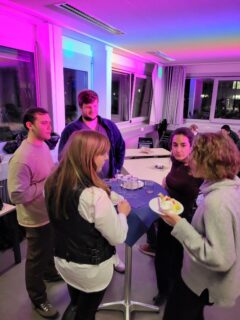 Moments from our New Year get-together (Image: A. Dakkouri-Baldauf).