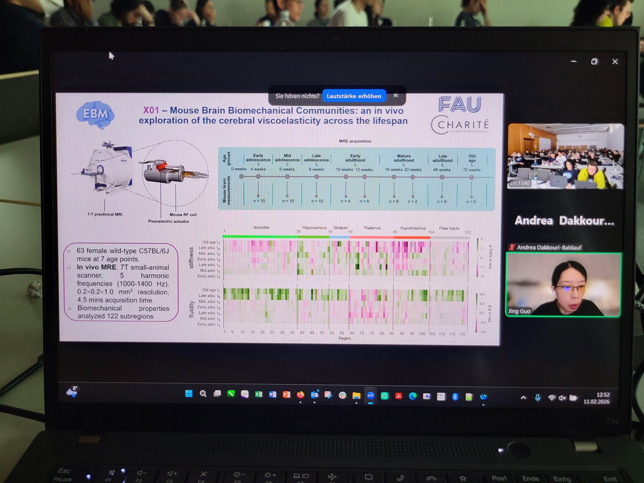 Prof. Jing Guo from Berlin hops on Zoom to share her project. (Image: A. Dakkouri-Baldauf)