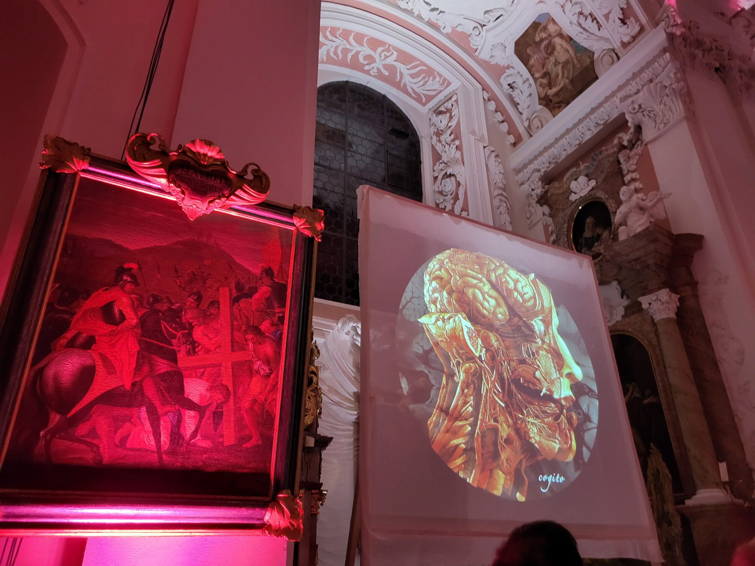 An immersive encounter of art, music, and neuroscience, inspired by EBM research. Photo: A. Dakkouri-Baldauf