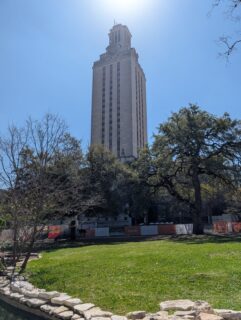 Famous clock tower of UT Austin. Photo: M. Lorke