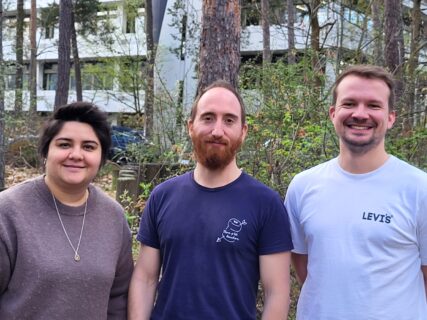 The EBI-funded ECR PIs shown are (from left to right): Irem Unalan, Guillaume Flé, and Lucas Hoffmann. Photo: A. Dakkouri-Baldauf