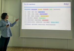 Katja Kobow presenting experimental and computational workflows in multi-omics data analysis. Photo: E. Cecchini