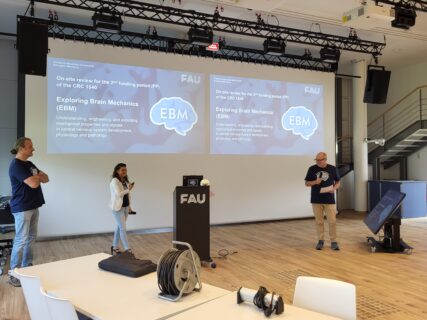 Kicking off the rehearsal on stage. Photo: A. Dakkouri-Baldauf
