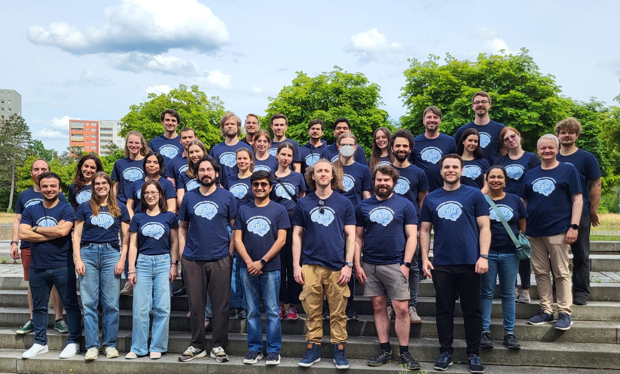 The full EBM (post-)doctoral researcher team, rehearsed and ready. Photo: A. Dakkouri-Baldauf