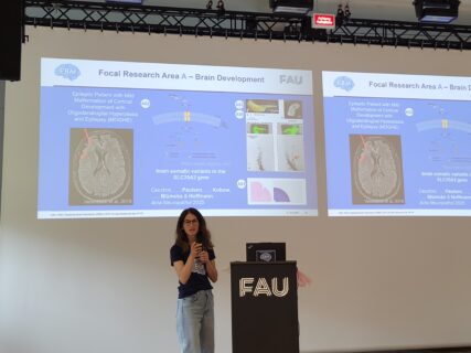 Marisa Karow takes the stage: a deep dive into Focal Research Area — brain development. Photo: A. Dakkouri-Baldauf